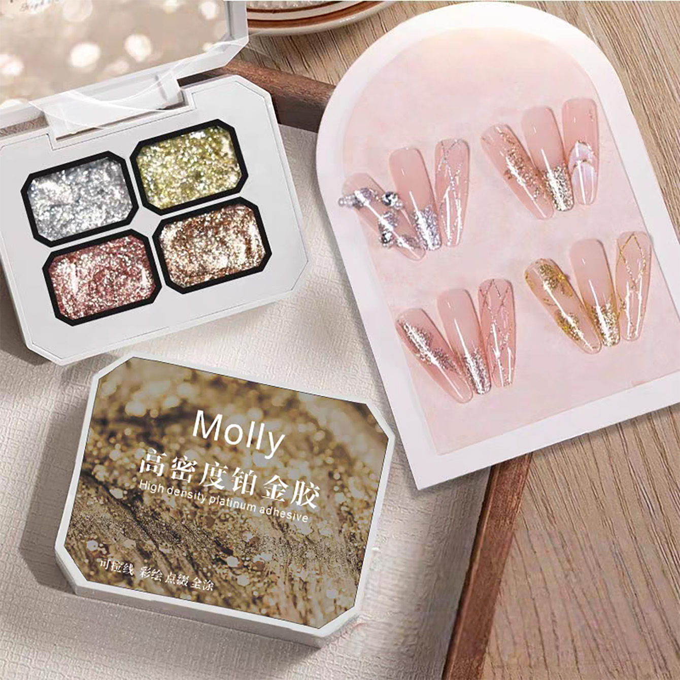 Nail Foil Transfer - MIANEL لوحة جل أظافر بلاتيني سميك