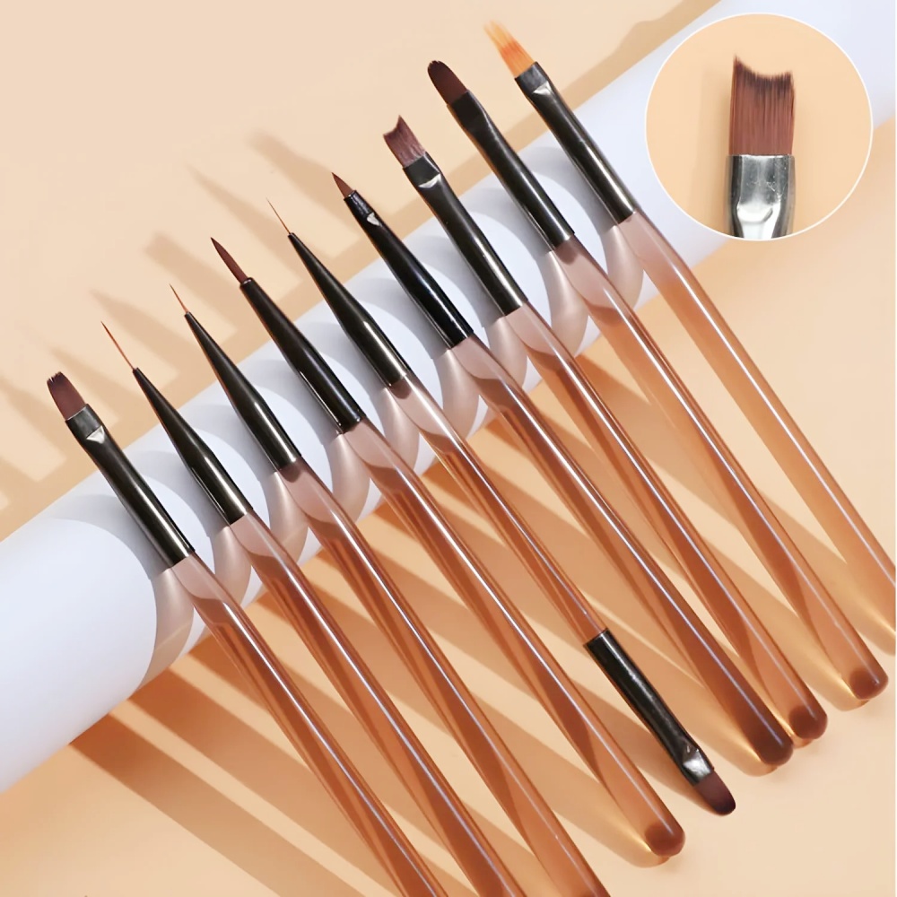Nail Art Quotes - 9 قطعة فرشاة الأظافر لمسمار الفن