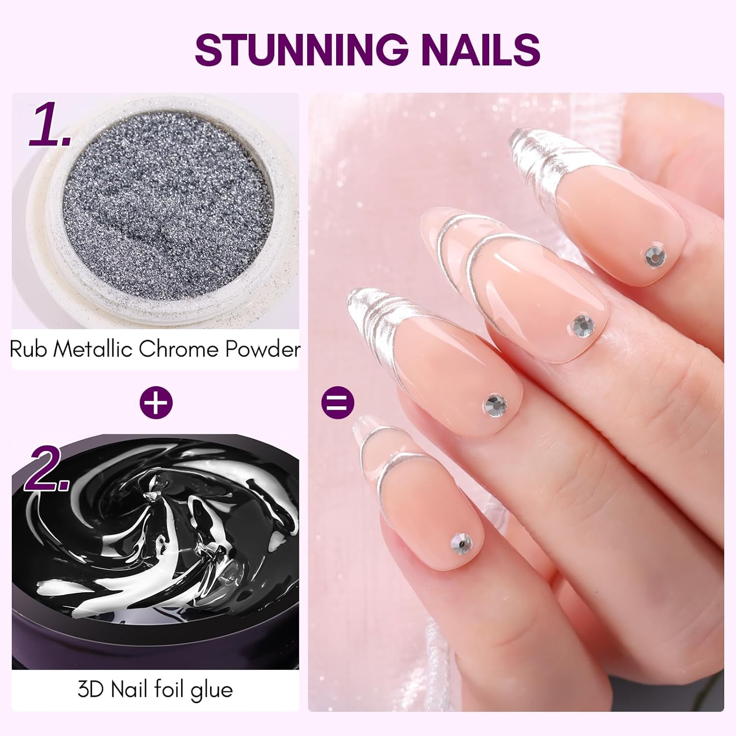 جل أظافر ماكارت ثلاثي الأبعاد  - مراجعة Nail Foil Transfer وسعره