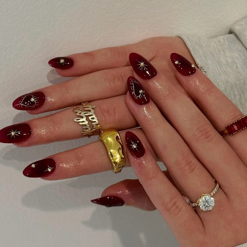 10 قطع من الأظافر الصناعية الف - مراجعة Nail Art Simple Elegant وسعره