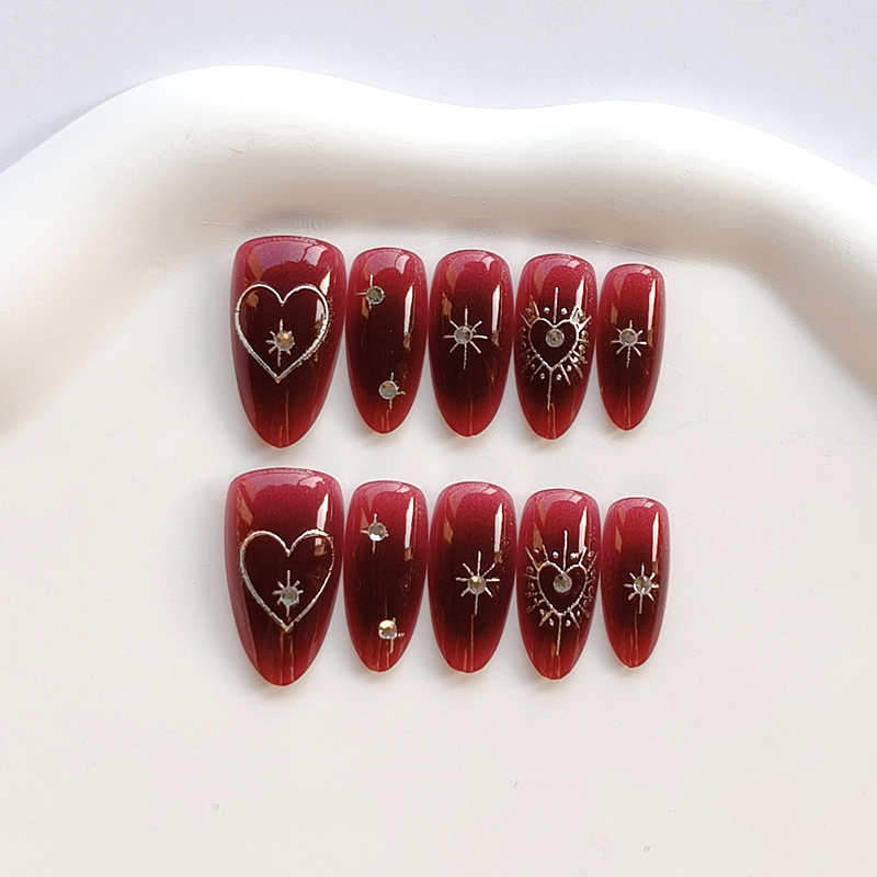 10 قطع من الأظافر الصناعية الف - مراجعة Nail Art Simple Elegant وسعره