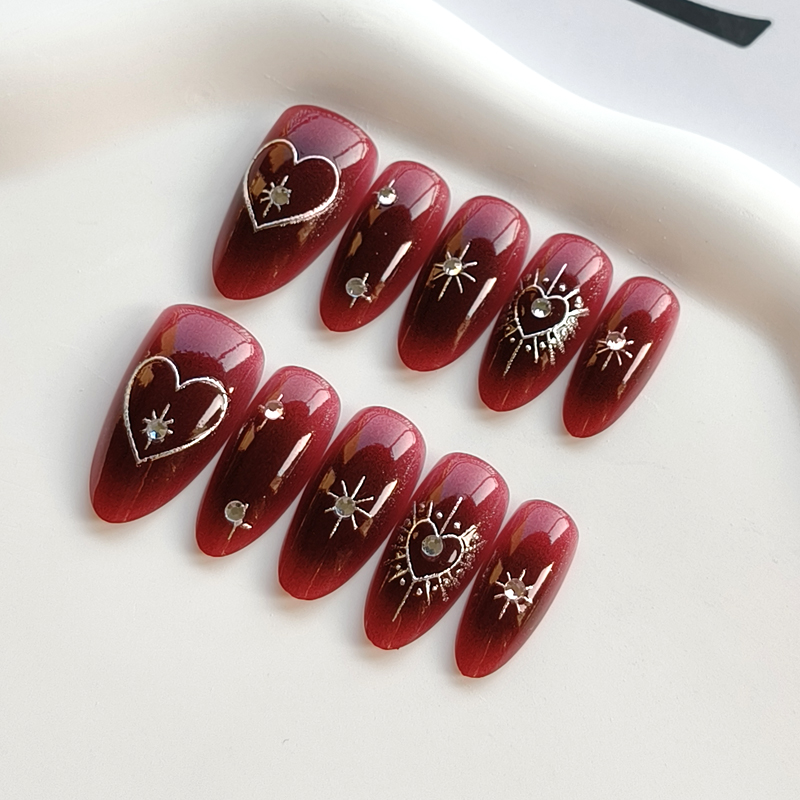 10 قطع من الأظافر الصناعية الف - مراجعة Nail Art Simple Elegant وسعره