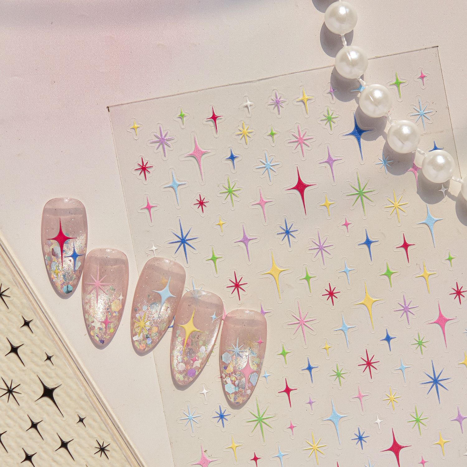 ملصقات أظافر بتصميم نجمة 5D بس - مراجعة Nail Art Simple Elegant وسعره