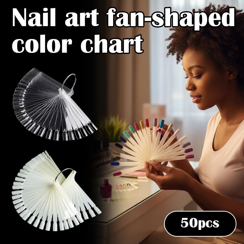 50 قطعة عينة أظافر شفافة، بطاق - مراجعة Nail Art Quotes وسعره