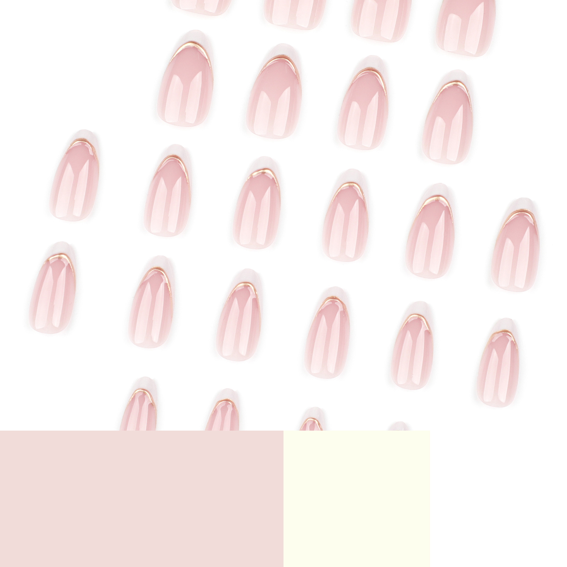 أظافر صناعية فرنسية بلون وردي  - مراجعة Nail Art Simple Elegant وسعره