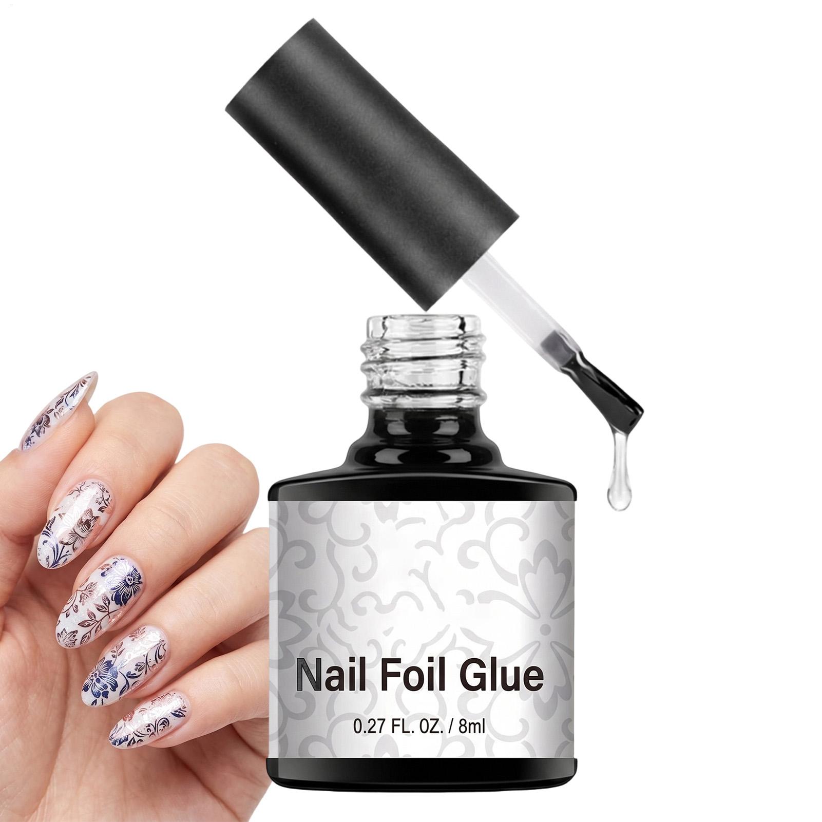 جل لاصق للأظافر 8 مل، جل نقل ا - مراجعة Nail Foil Transfer وسعره