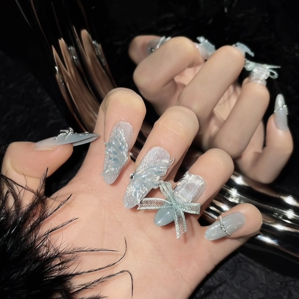 10 قطع من الأظافر الاصطناعية ا - مراجعة Nail Art Ideas وسعره
