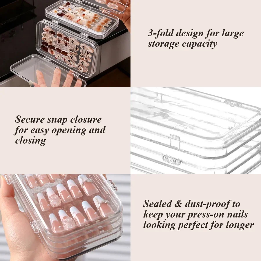 صندوق تخزين شفاف قابل للطي لأظ - مراجعة Nail Art Quotes وسعره