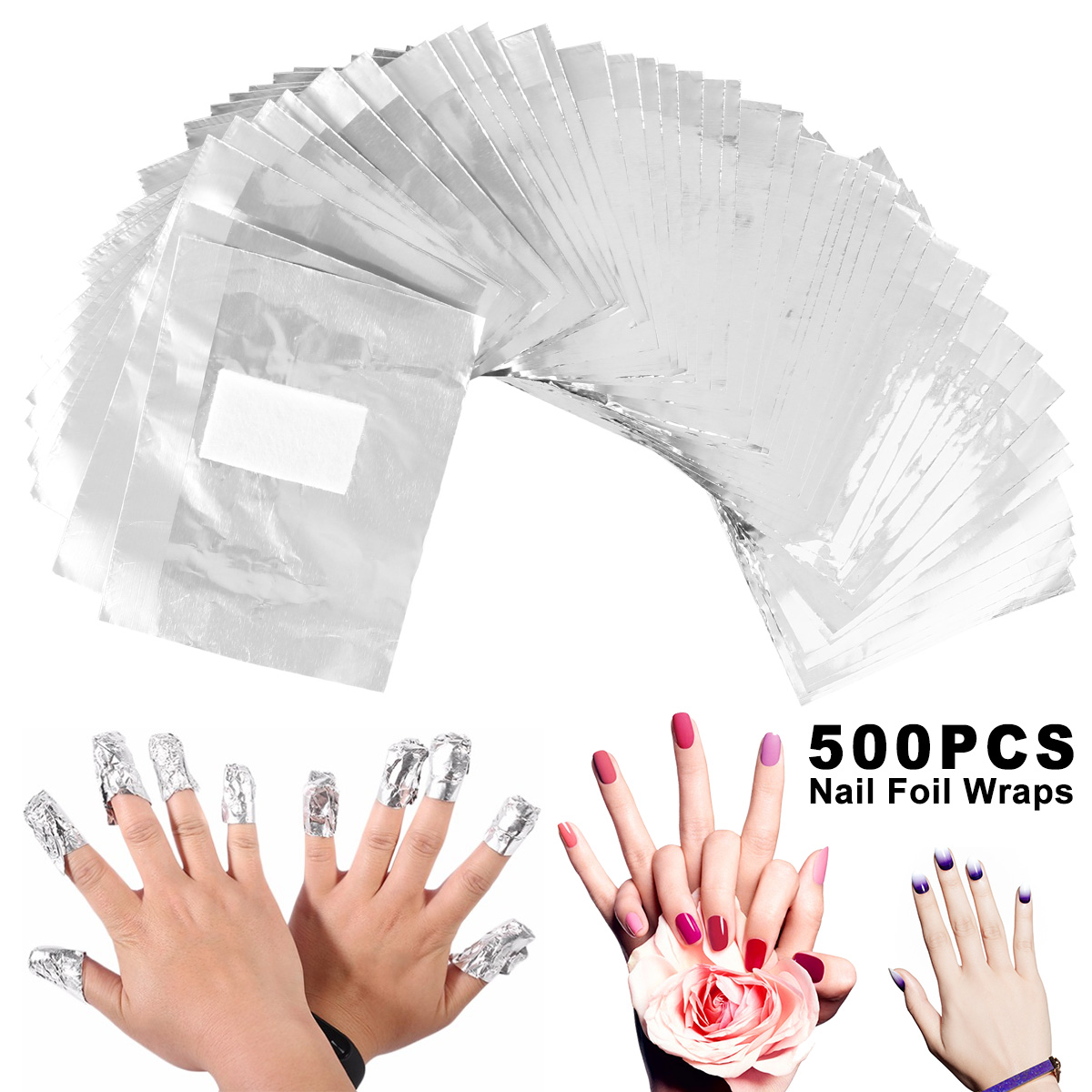500/1000 قطعة الألومنيوم احباط - مراجعة Nail Art Ideas وسعره